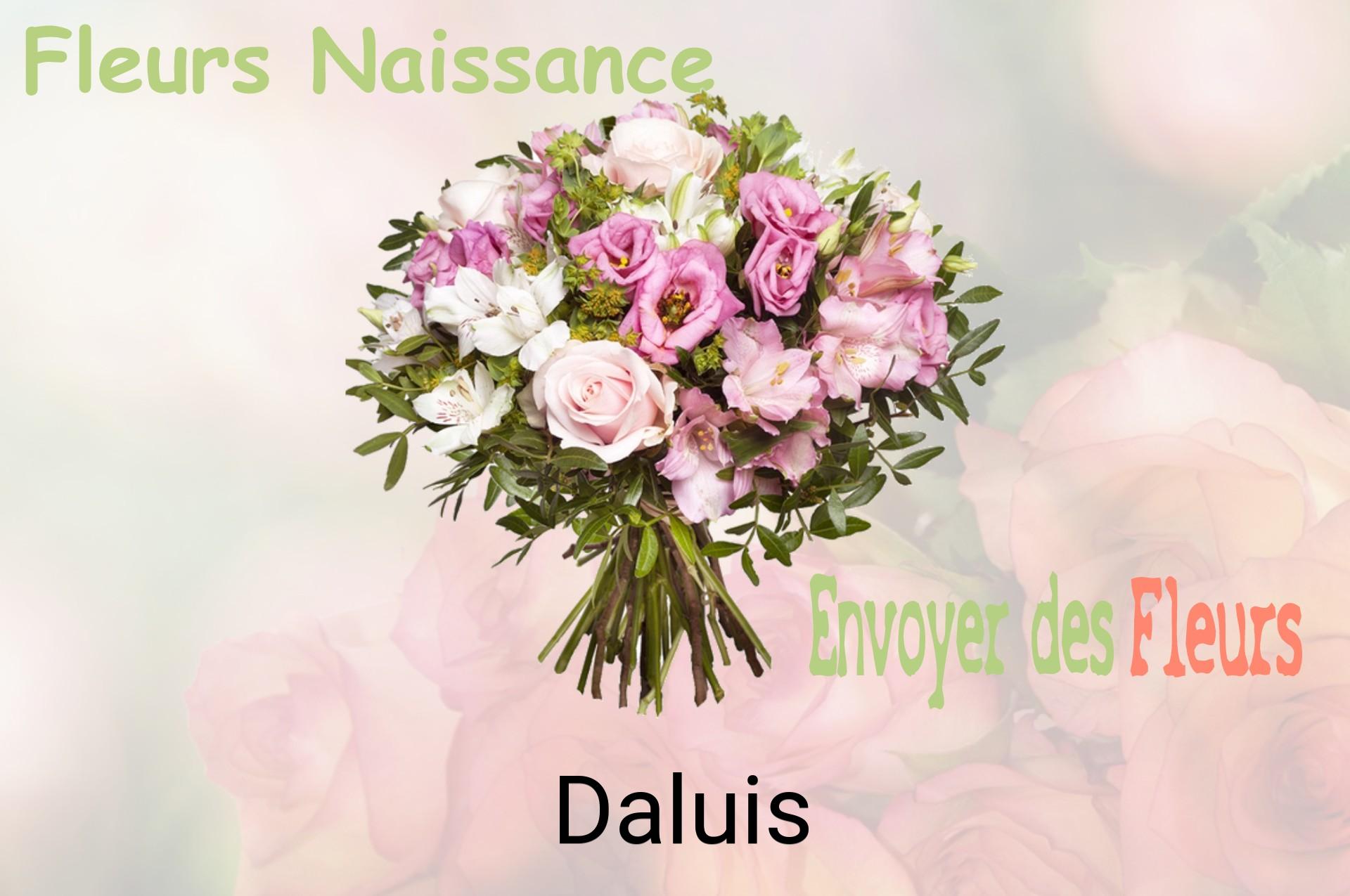Bouquet de fleurs de naissance livré à Daluis